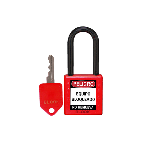 CANDADO DIELÉCTRICO ROJO 40MM